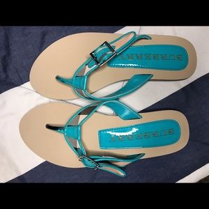 Burberry summer flip flops